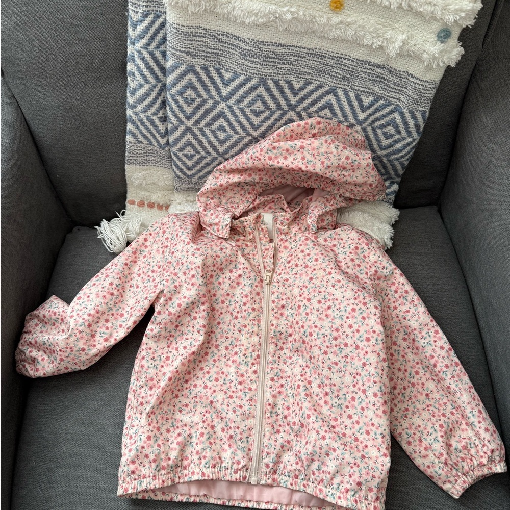 Floral Pink Hooded Jacket